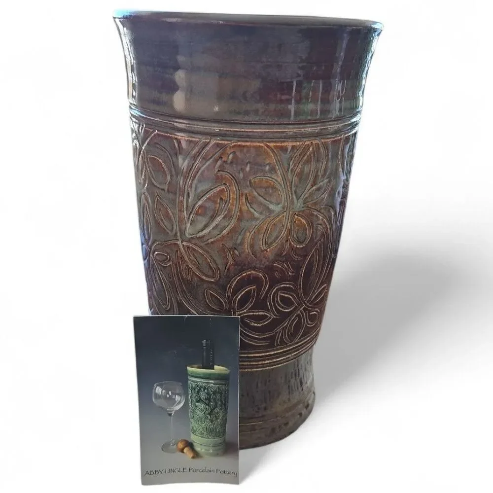 pottery wine chiller Porcelain Abby Lingle Decor Gift